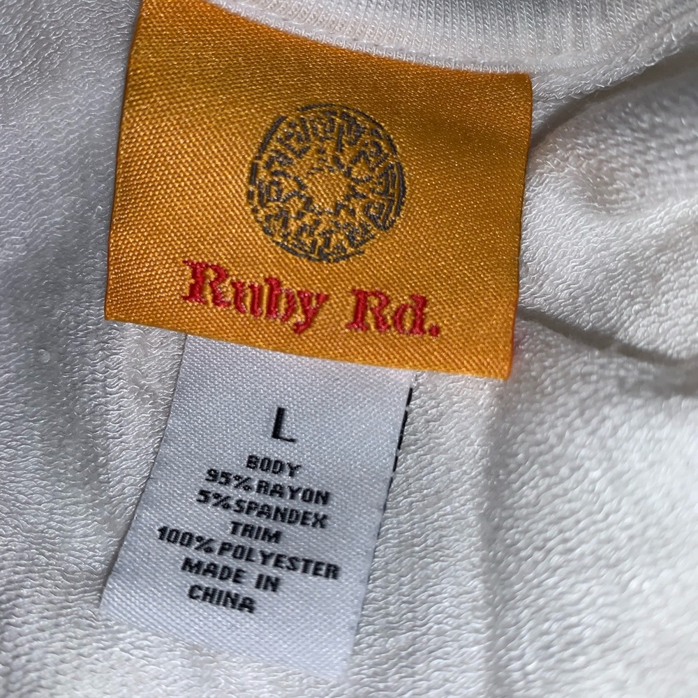 Ruby Rd. White Mesh Jacket - Picture 4 of 6